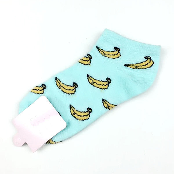 New Cute fruit color love candy color cotton sock summer style women's socks  women's thin sock slippers